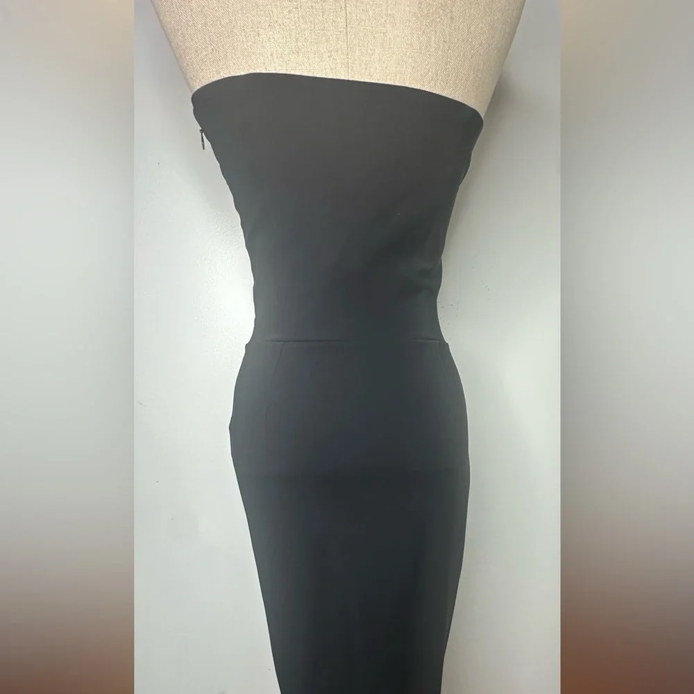 Chiara Boni La Petite Robe Mahta Rhinestone Detail Strapless Cocktail Dress - Picture 9 of 14